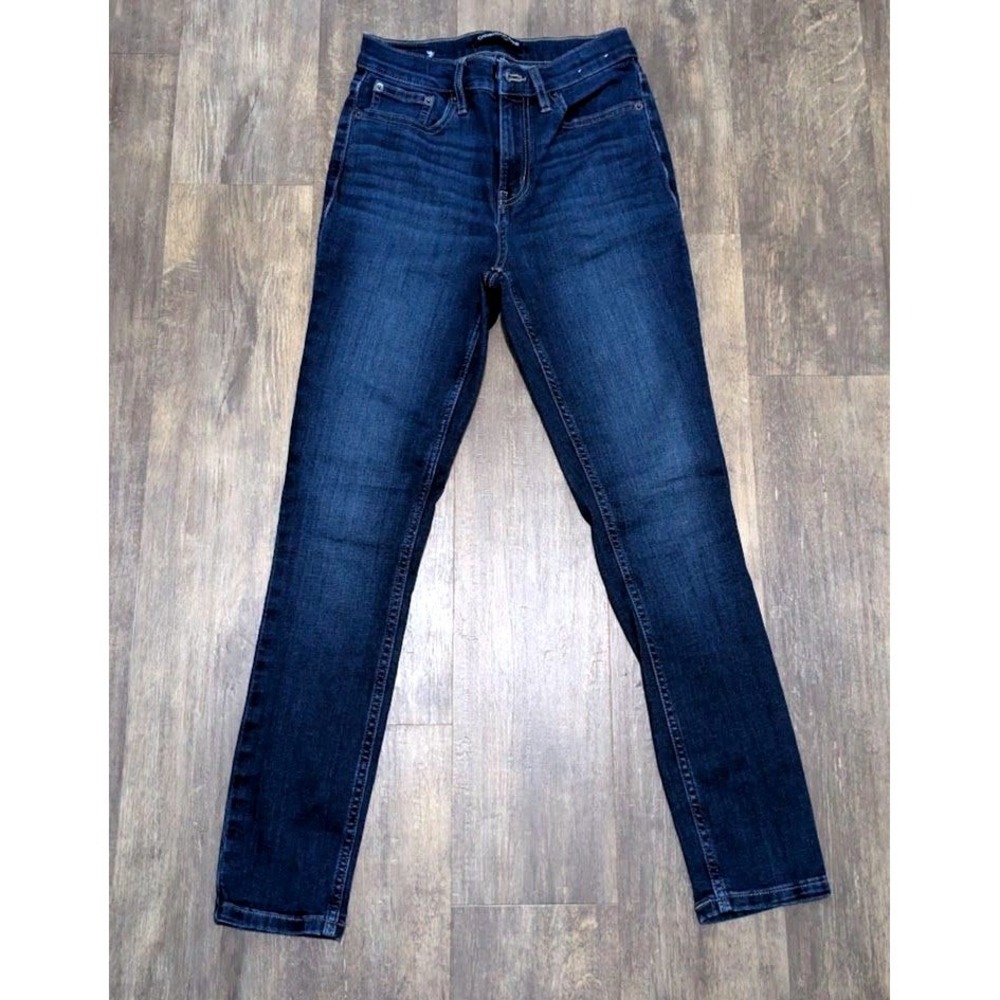 Calvin Klein Jeans Womens Size 25 High Rise Skinny Dark‎ Wash Indigo Denim Pants